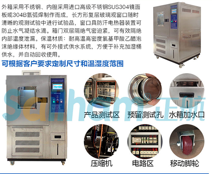 可程式恒溫恒濕試驗機產品結構圖